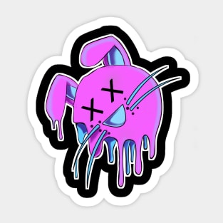 Melting Bun (Pink) Sticker